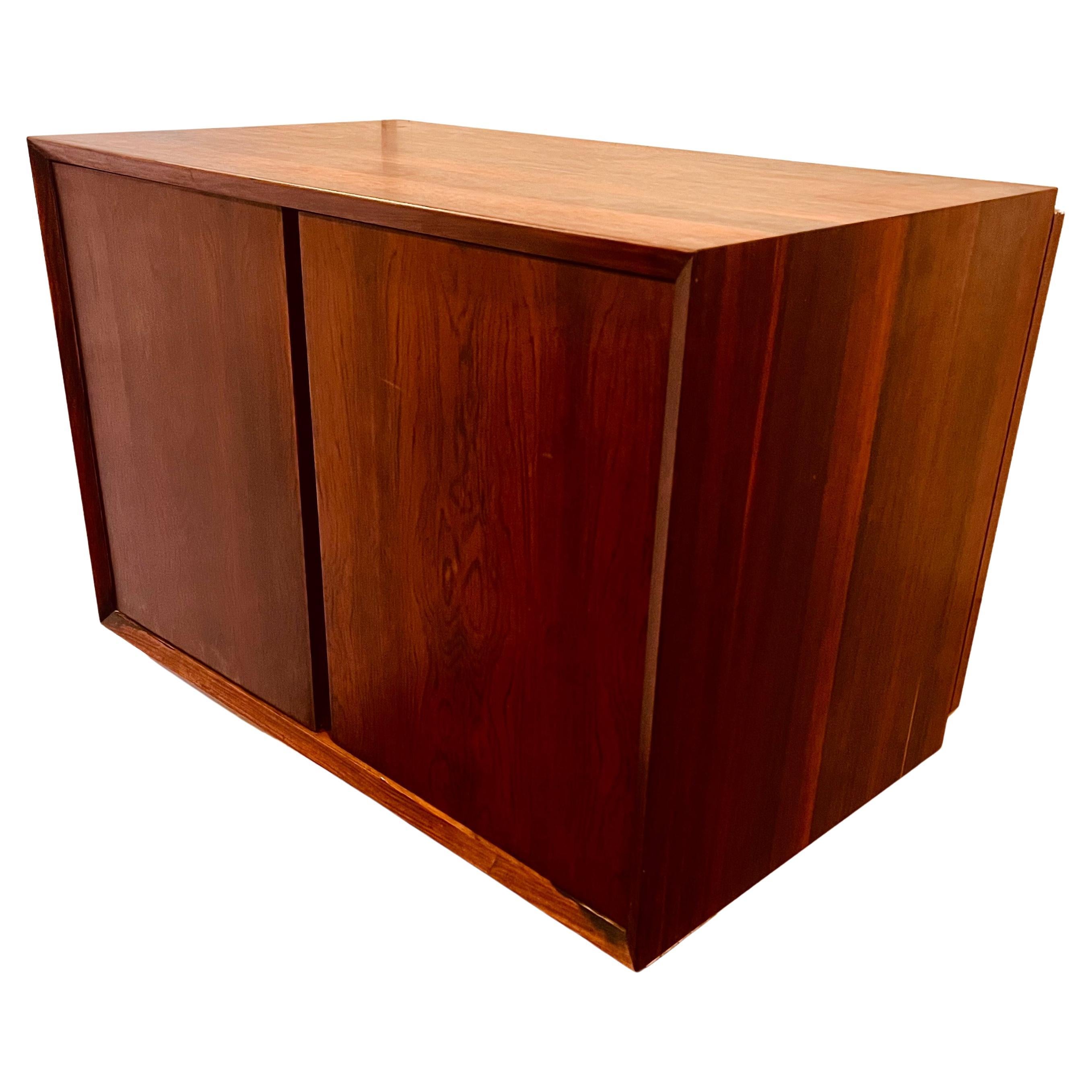 Rare Small Floating Rosewood Cado Double Door Cabinet by Poul Cadovious 1