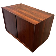 Rare Small Floating Rosewood Cado Double Door Cabinet by Poul Cadovious