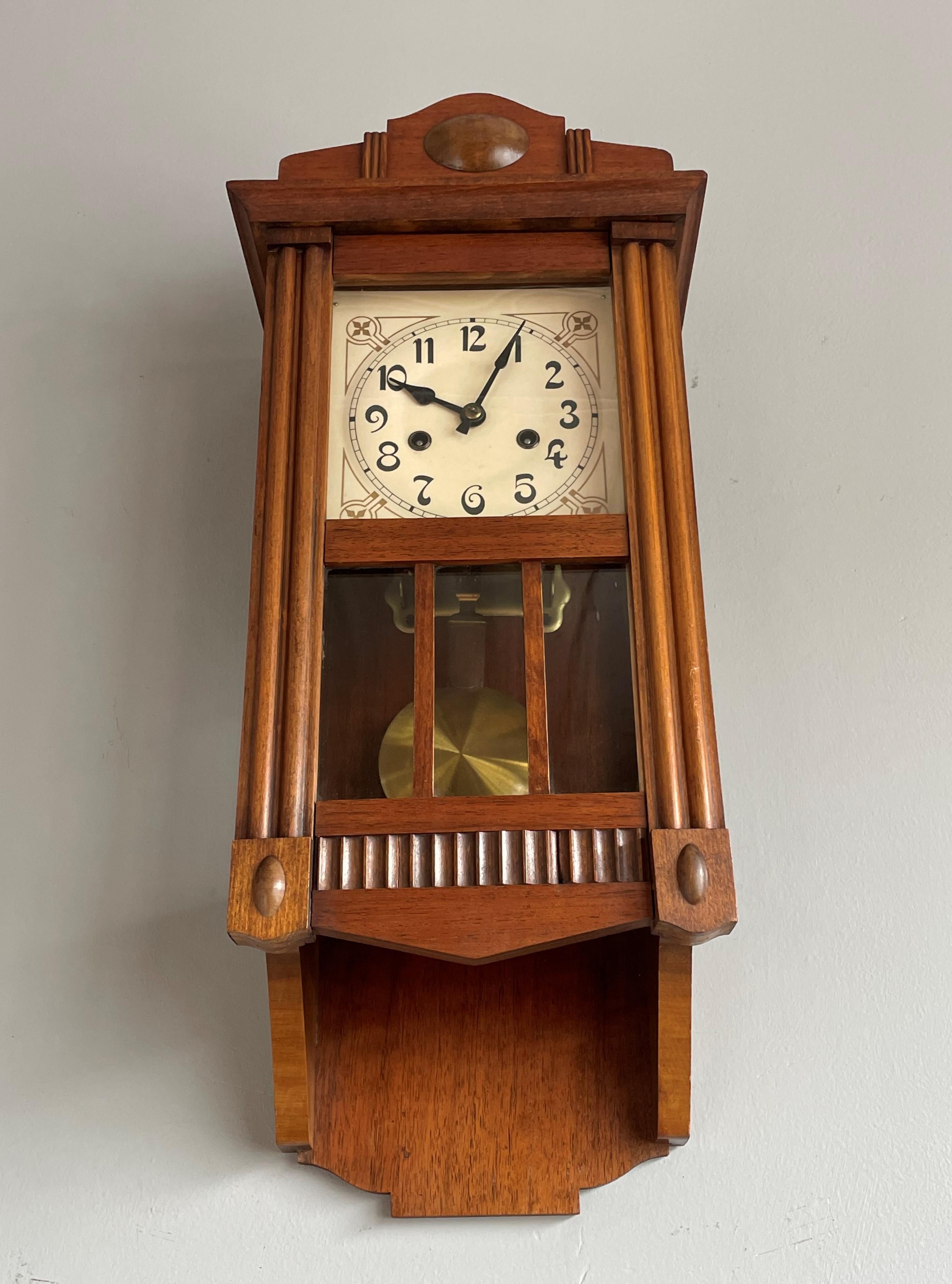 small grandfather wall clock