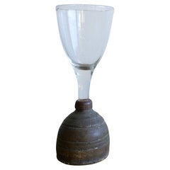 Rare Small Swedish Wine Glass from 18th century