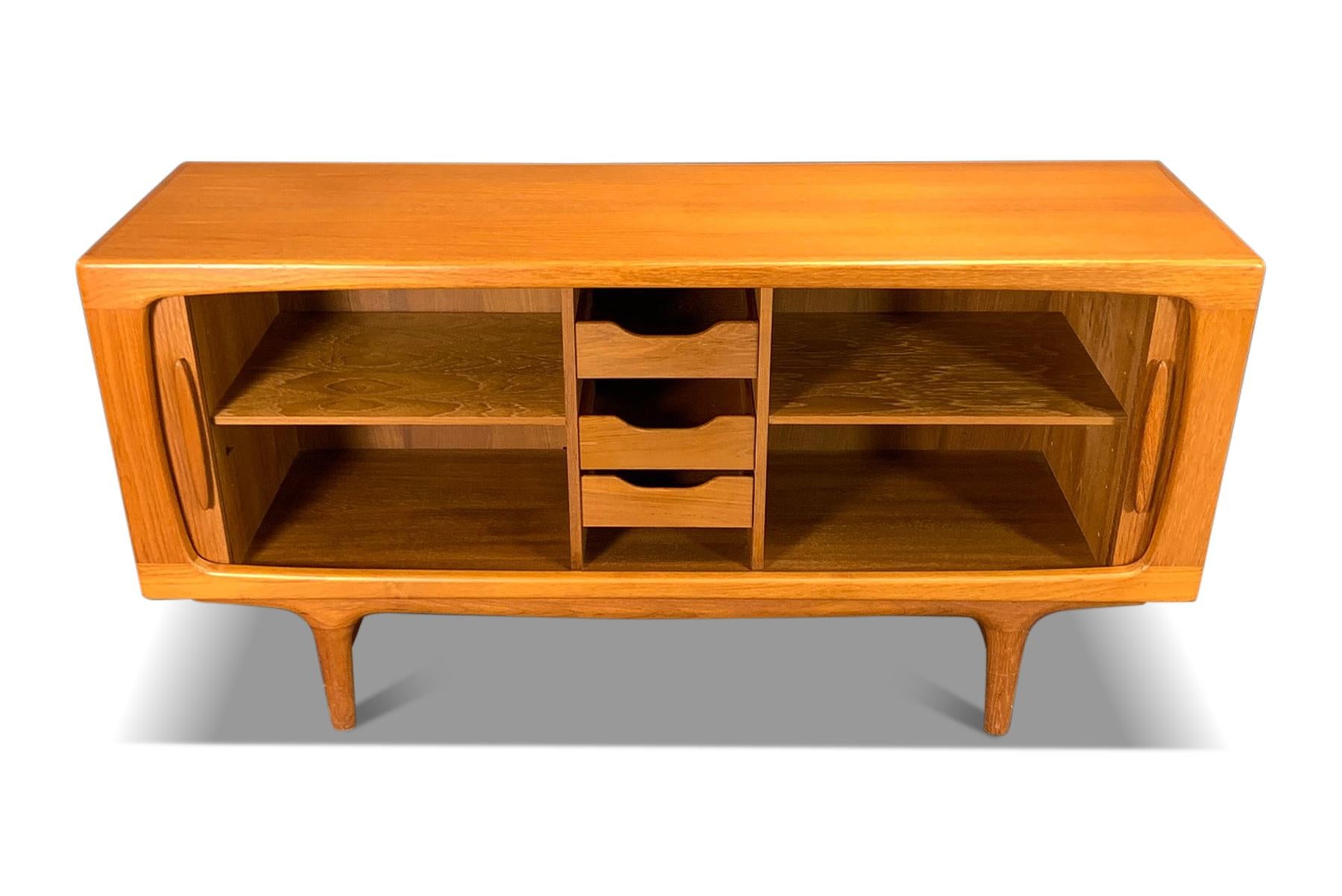 Rare Small Teak Tambour Credenza by Silkeborg In Good Condition In Berkeley, CA
