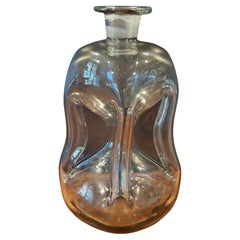Rare Smoked Glass with Crown Stopper "Kluck-Kluck" Decanter by Holmegaard