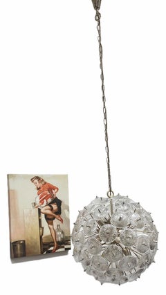 Hotel Ballroom "Snowball" Sputnik Palwa Chandelier, Germany, 1960s