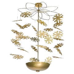 Rare Snowflake Ceiling Fixture by Paavo Tynell