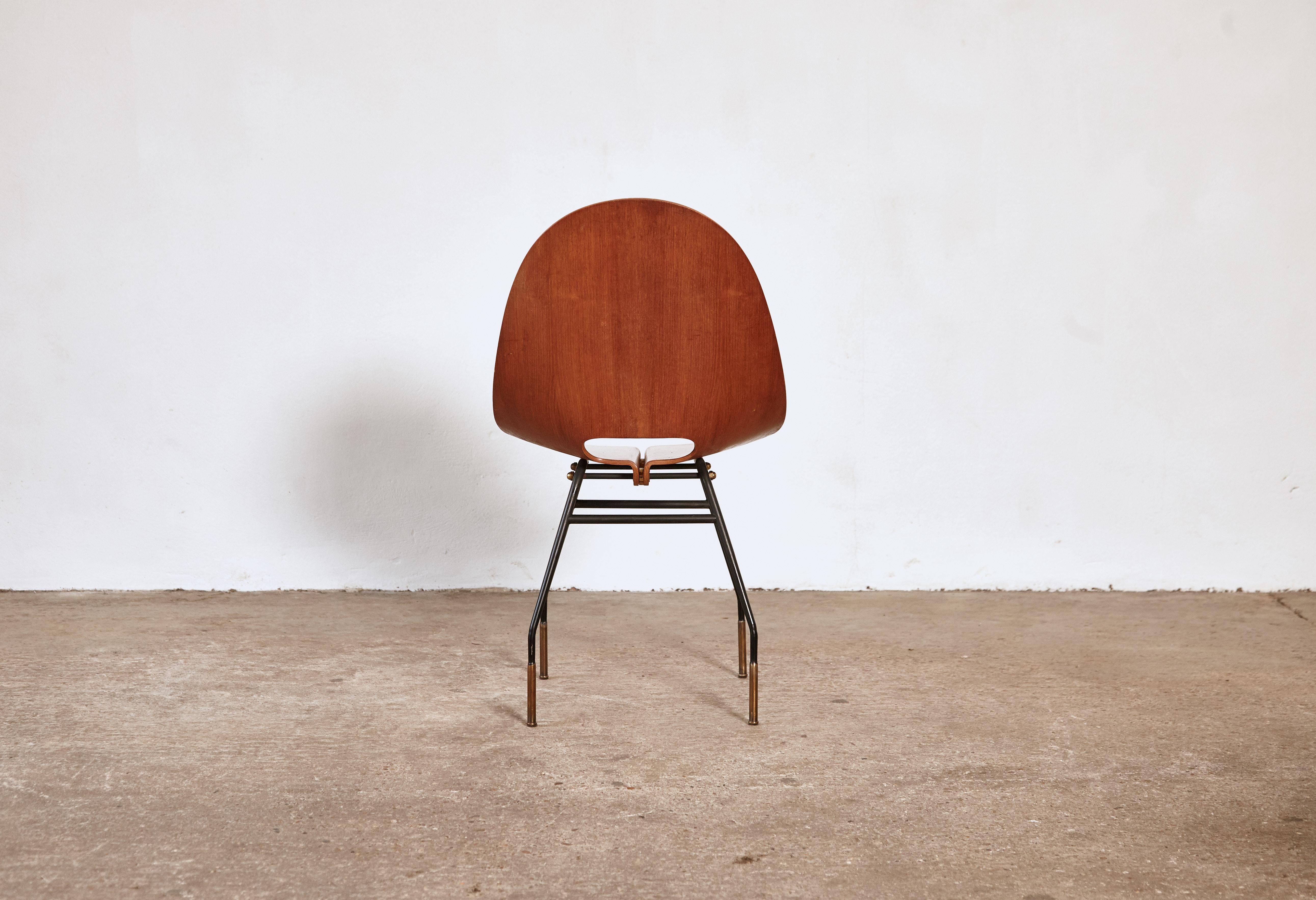 Rare Societa Compensati Curvati Chair, Italy, 1950s In Good Condition For Sale In London, GB