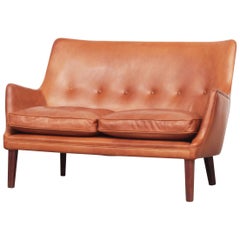 Seltenes Sofa von Arne Vodder für Ivan Schlechter, Dänemark, 1953