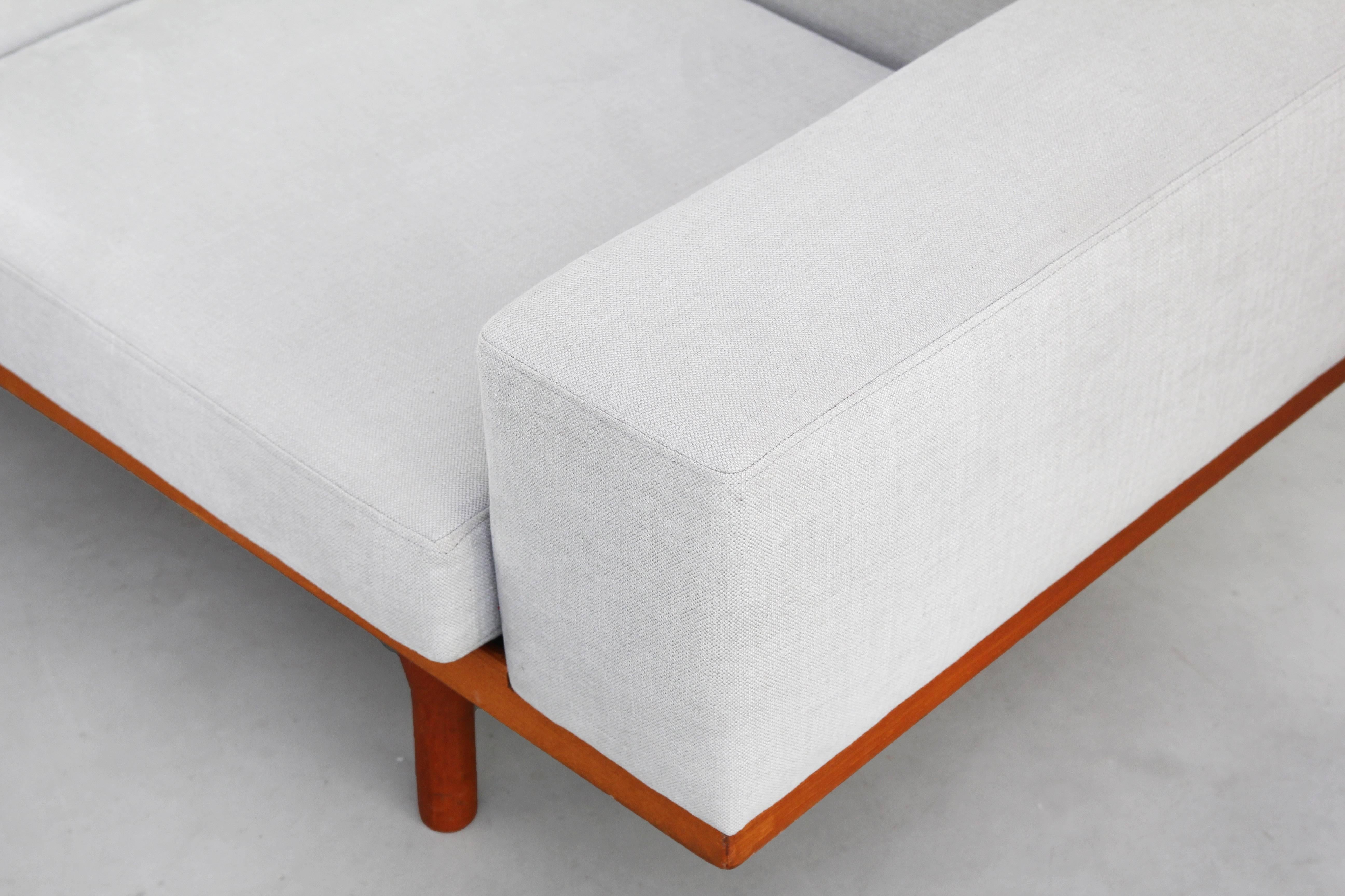 Rare Sofa by Illum Wikkelsoe Wikkelso for Søren Willadsen Teak New Upholstery 2