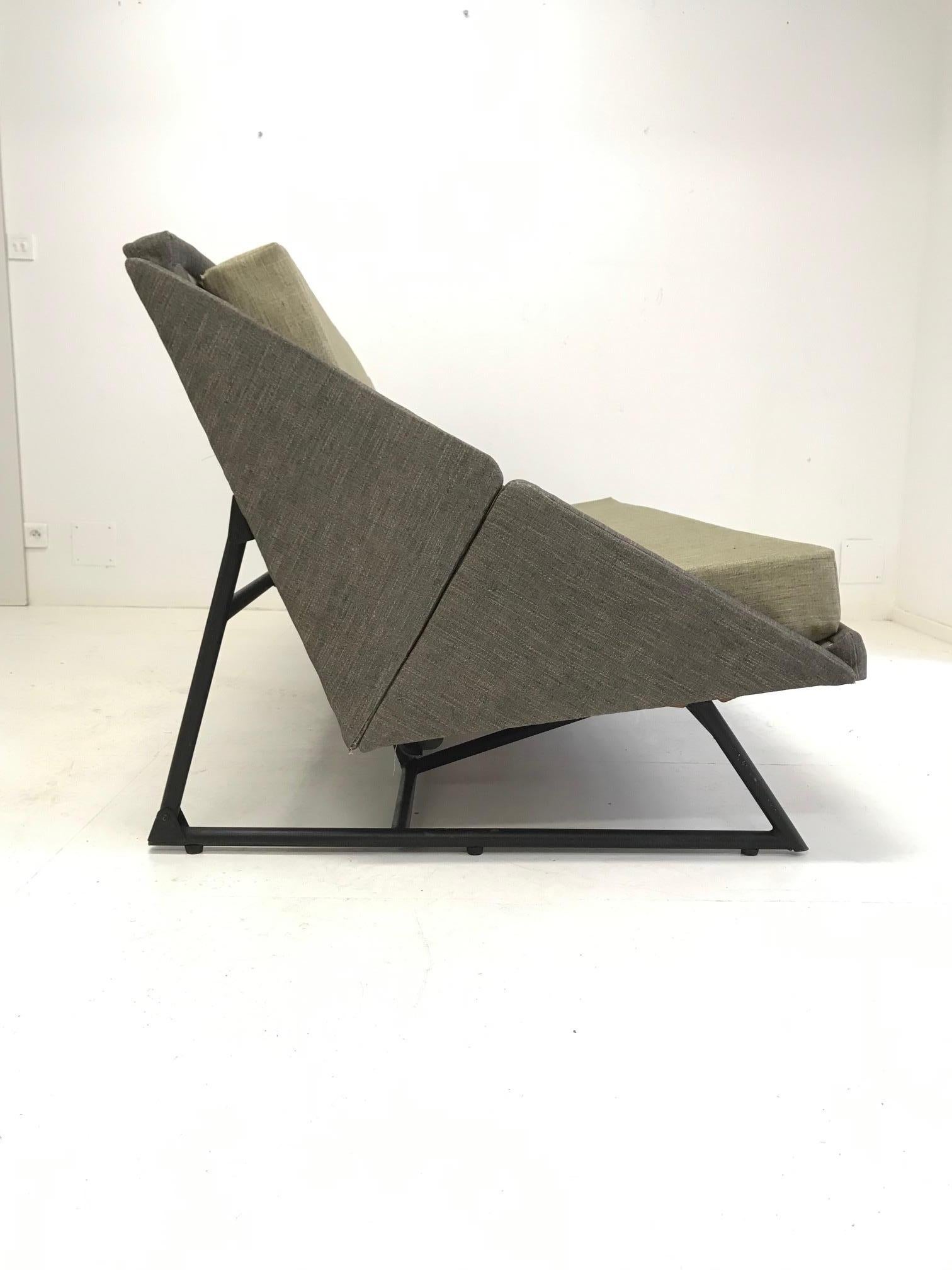 Français Rare canapé de Louis Paolozzi pour Zol, 1957, modèle Prestige, design français