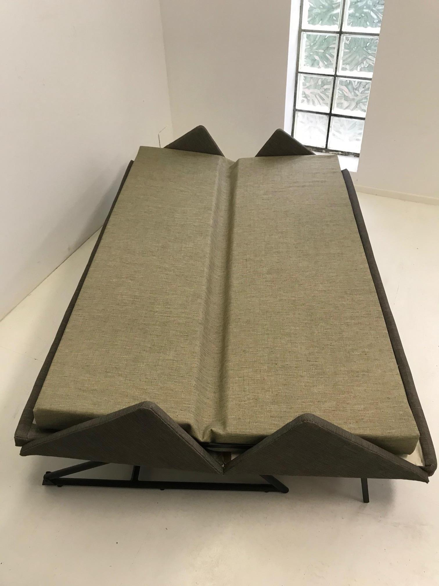 Métal Rare canapé de Louis Paolozzi pour Zol, 1957, modèle Prestige, design français