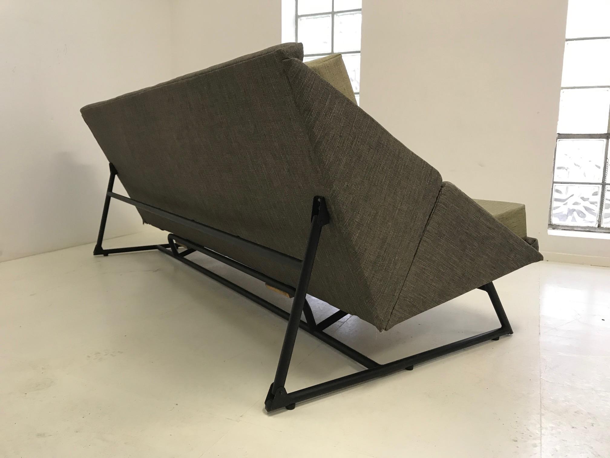 Rare canapé de Louis Paolozzi pour Zol, 1957, modèle Prestige, design français 1