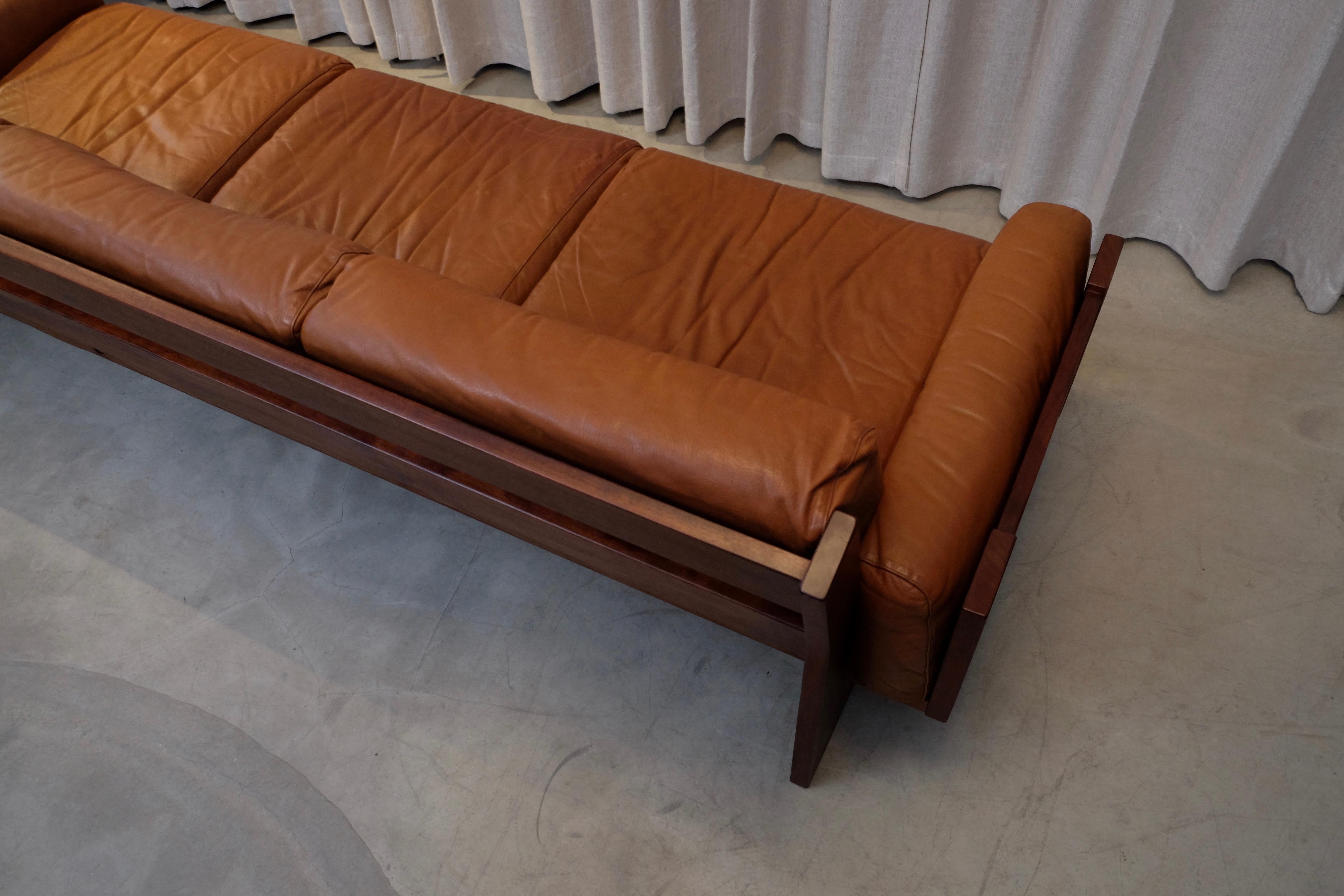 Leather Rare Sofa by Peter Opsvik for Bruksbo / Stranda Industri, Norway, 1960s