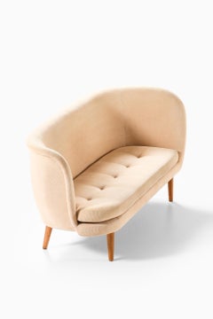 Seltenes Sofa aus Stoff und Leder von Maija-Lissa Komulainen, 1950er Jahre