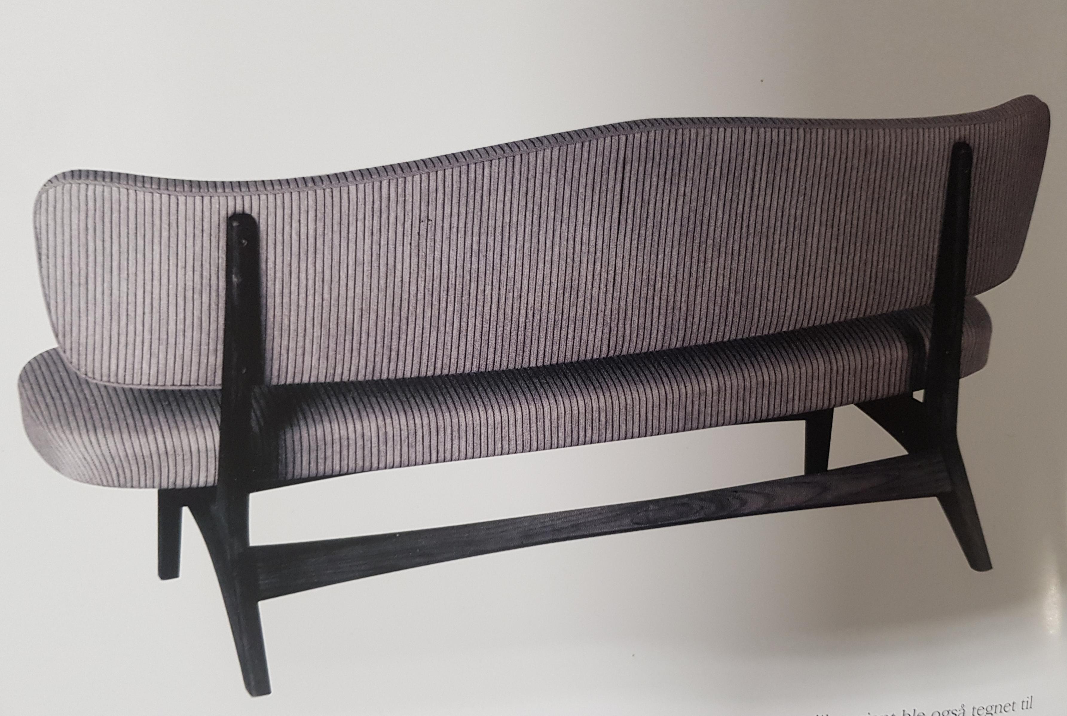 Rare Sofa in Sheep Skin by Sigurd Resell for Rastad & Relling, Norway, 1950s 4