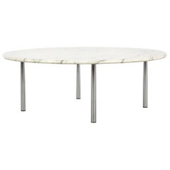 Rare Sofa Table with Carrara Marble Top by Erwine & Estelle Laverne for Laverne