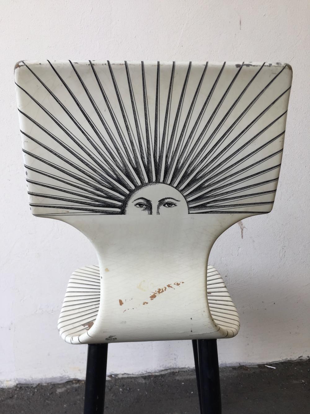 Rare Sole Chair by Fornasetti Milano 9