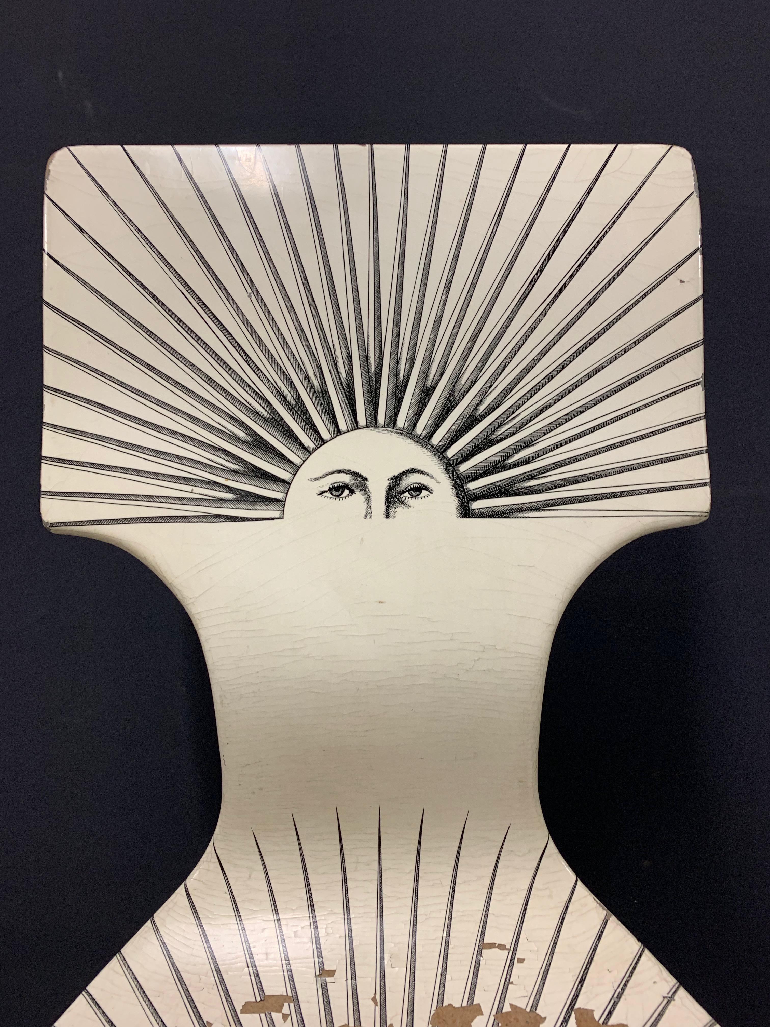 Rare Sole Chair by Fornasetti Milano 12