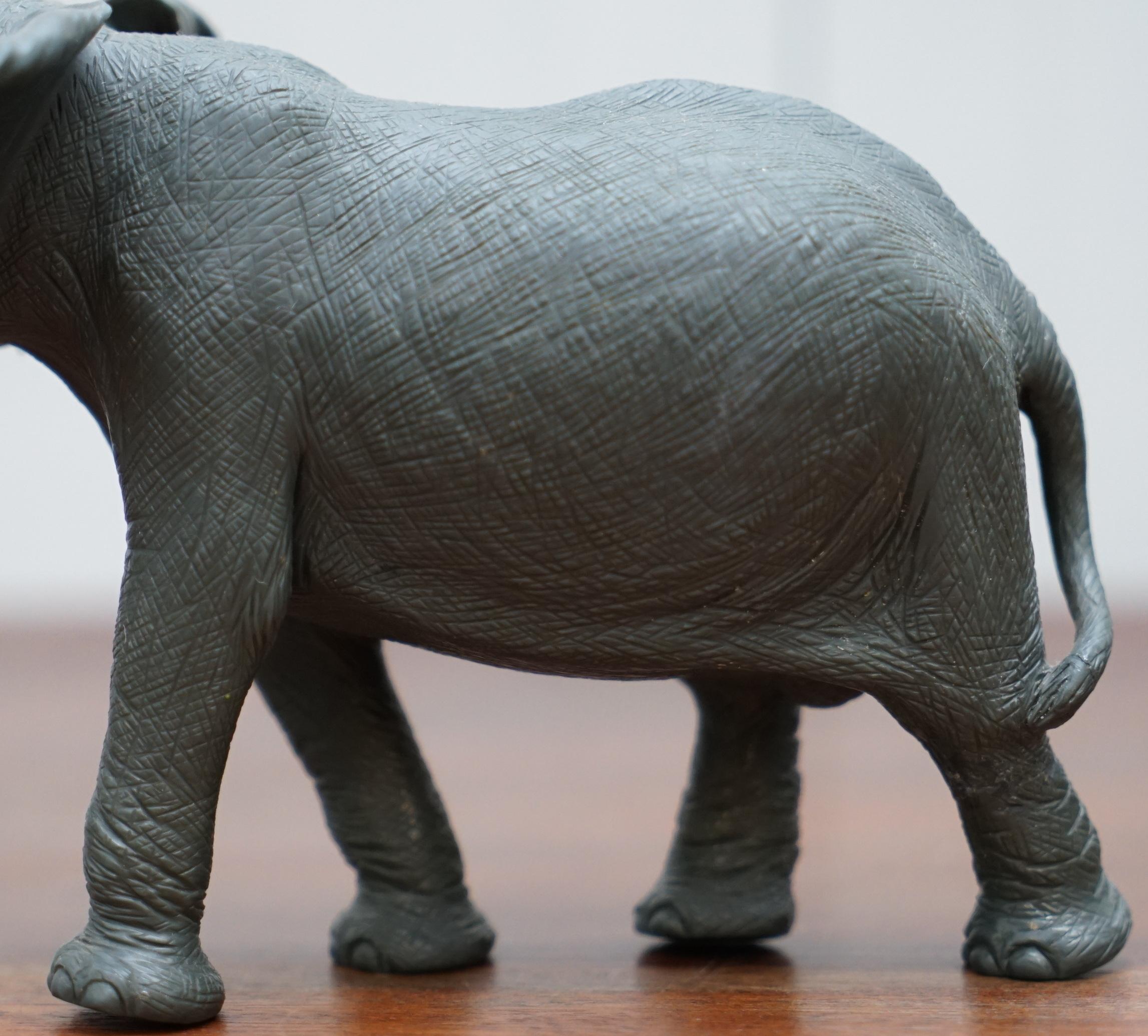 20th Century Rare Solid Jasper Elephant Carved by Gerd Dreher 1939 Retailed by Asprey London