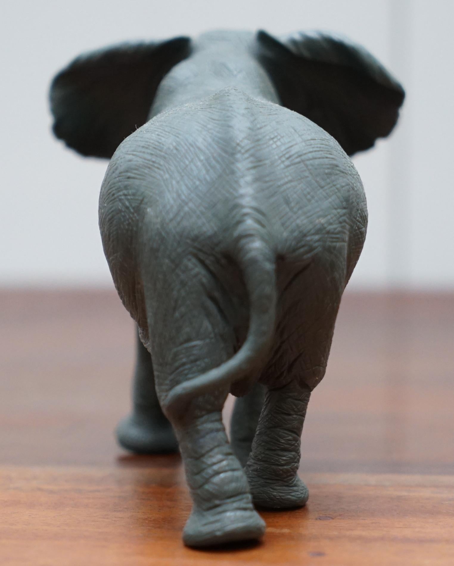 Precious Stone Rare Solid Jasper Elephant Carved by Gerd Dreher 1939 Retailed by Asprey London