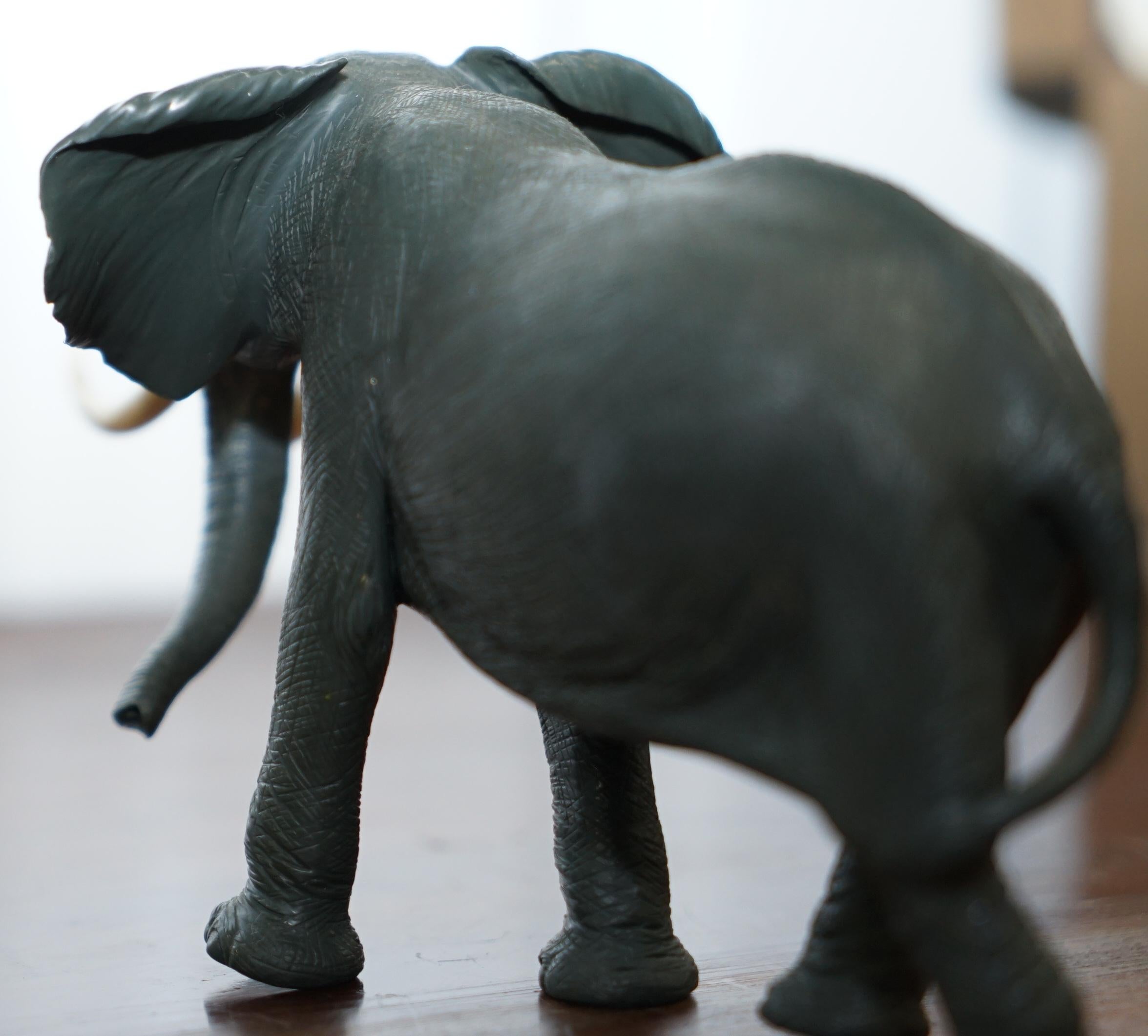 Rare Solid Jasper Elephant Carved by Gerd Dreher 1939 Retailed by Asprey London 1