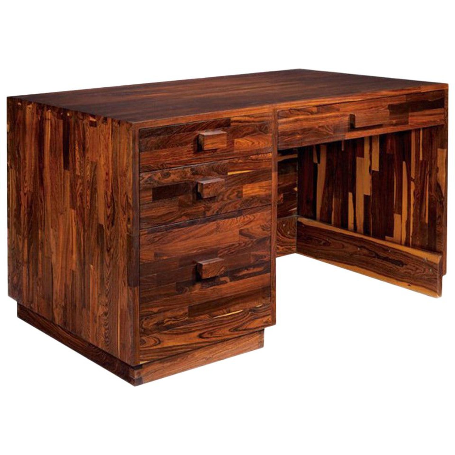 Rare Cocobolo Wood desk Don Shoemaker For Sale at 1stDibs | cocobolo desk  price, coco bolo desk, cocobolo desk for sale