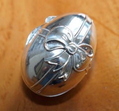 Rare Solid Sterling Silver Liberty London Easter Egg Shell Fully Hallmarked