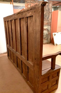 Rare Solid Walnut Chest with Riser