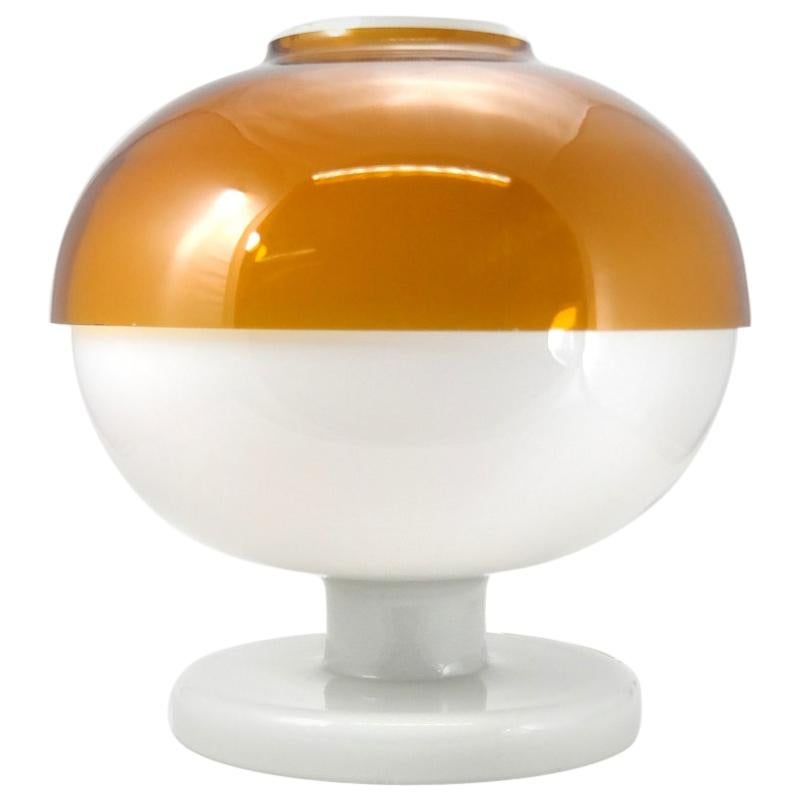 Rare Space Age Double Layered Large Glass Table Lamp, 1970s