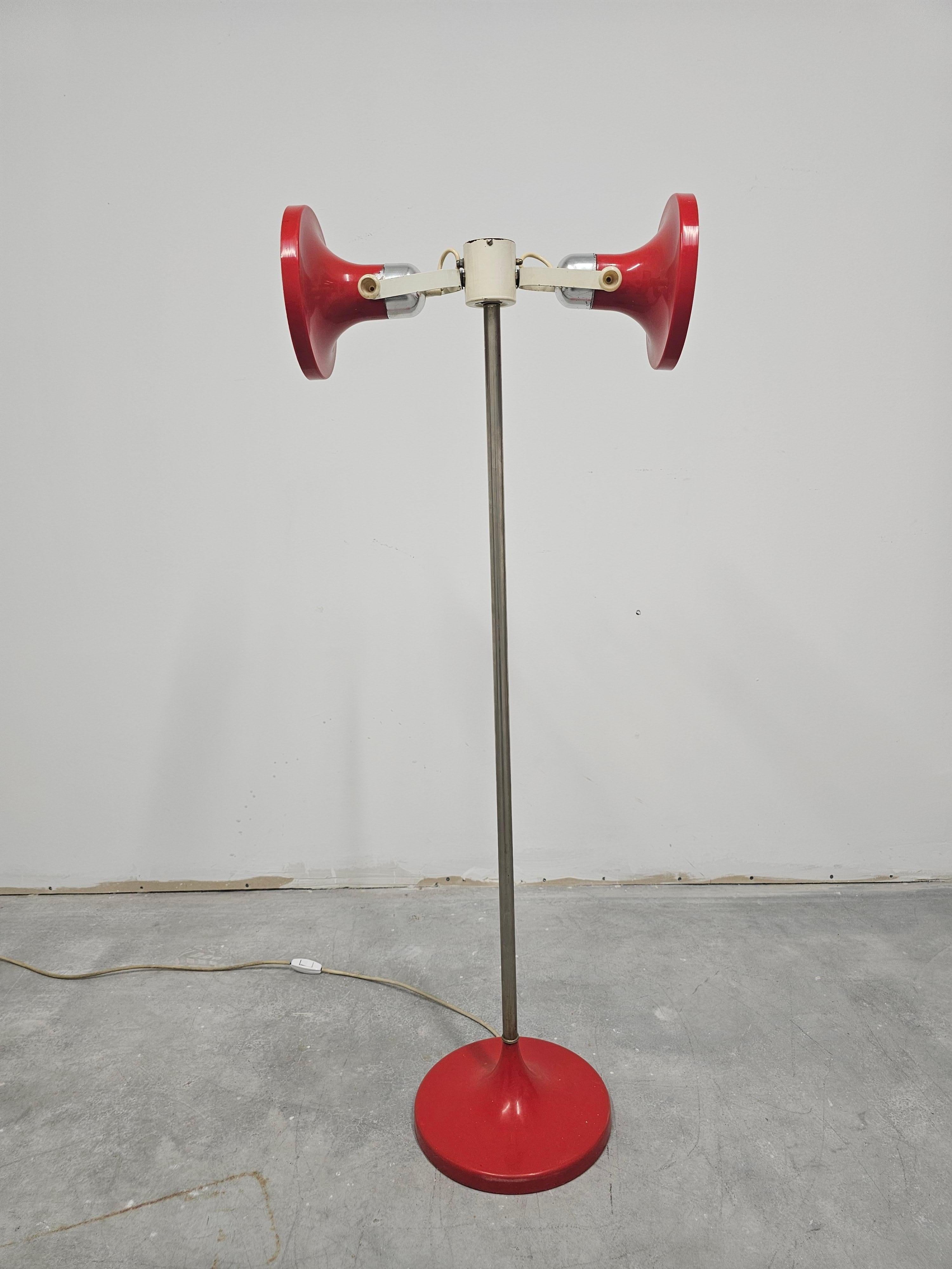 Métal Rare lampadaire de l'ère spatiale de Kuspi, Allemagne de l'Ouest, années 1970 en vente