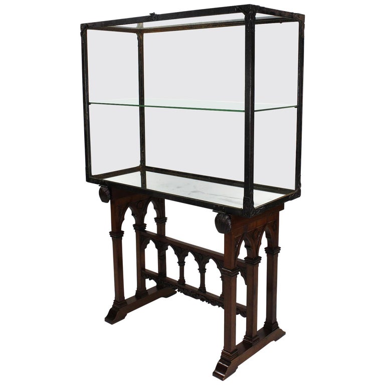 Rare Spanish 19th 20th Century Gothic Baroque Vitrine Exhibition