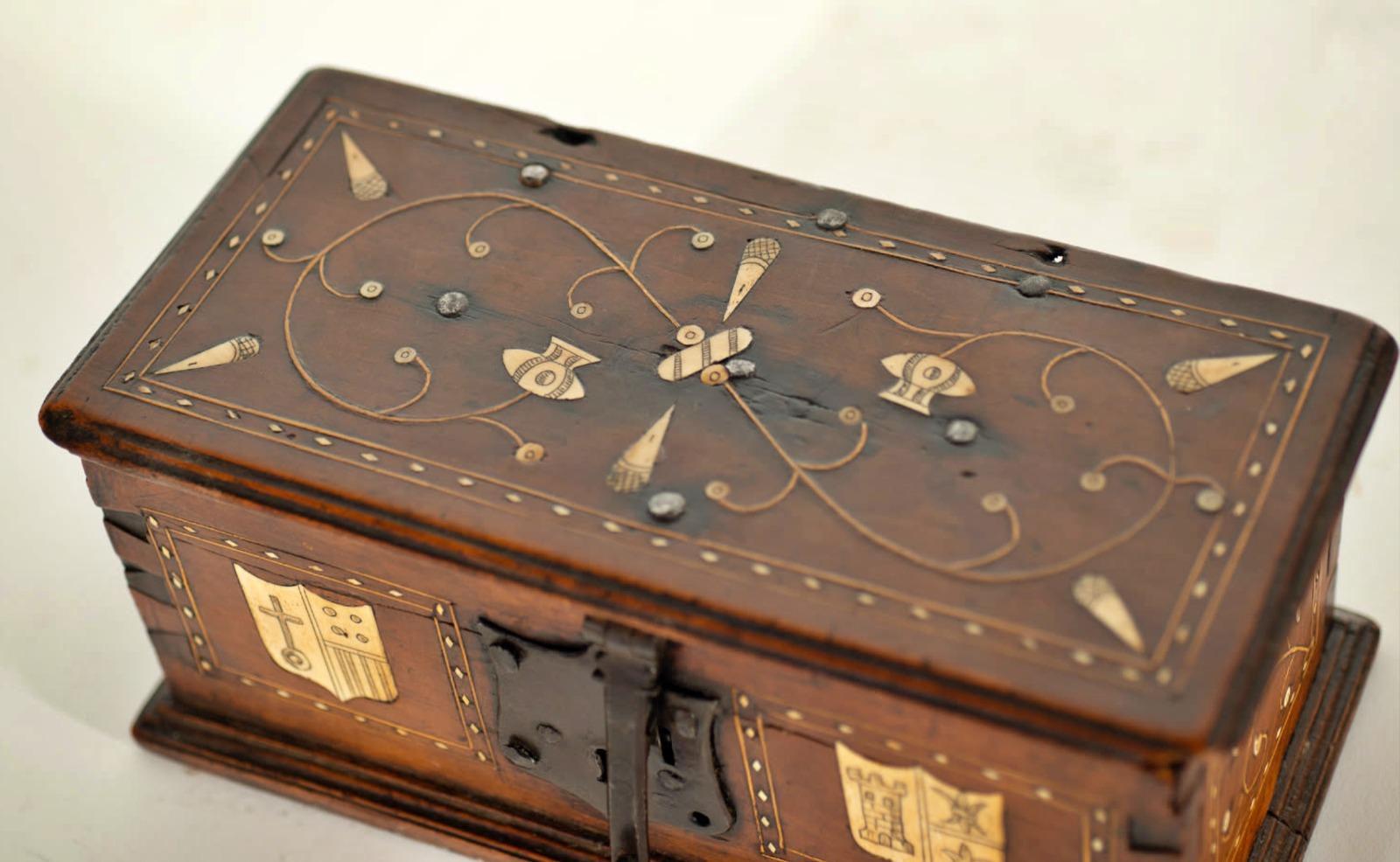 Wood Rare Spanish Box of the 19th Century