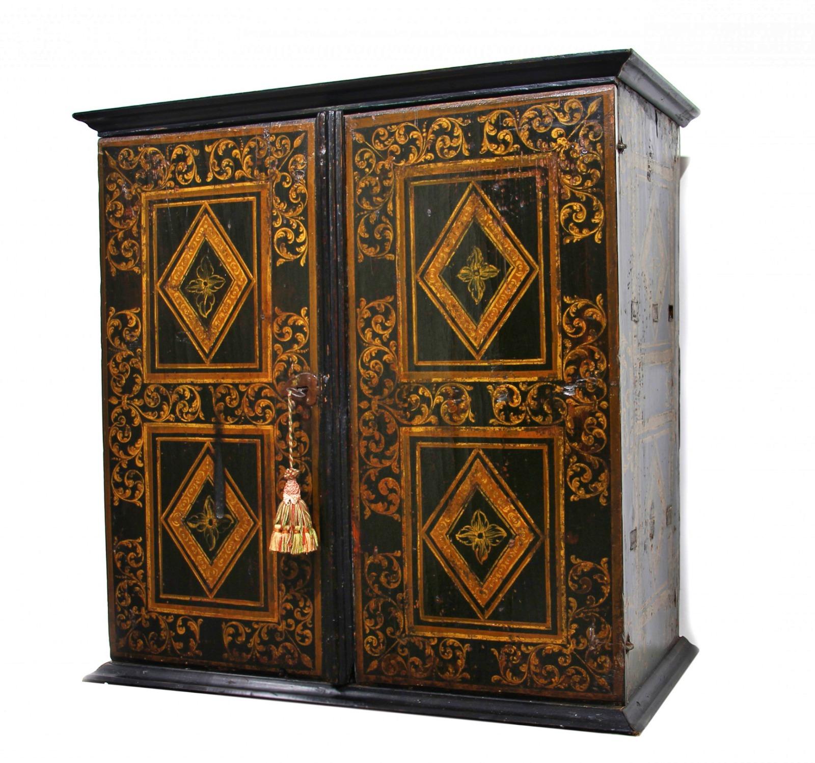 18th Century and Earlier Rare Spanish Cabinet, 17th Century