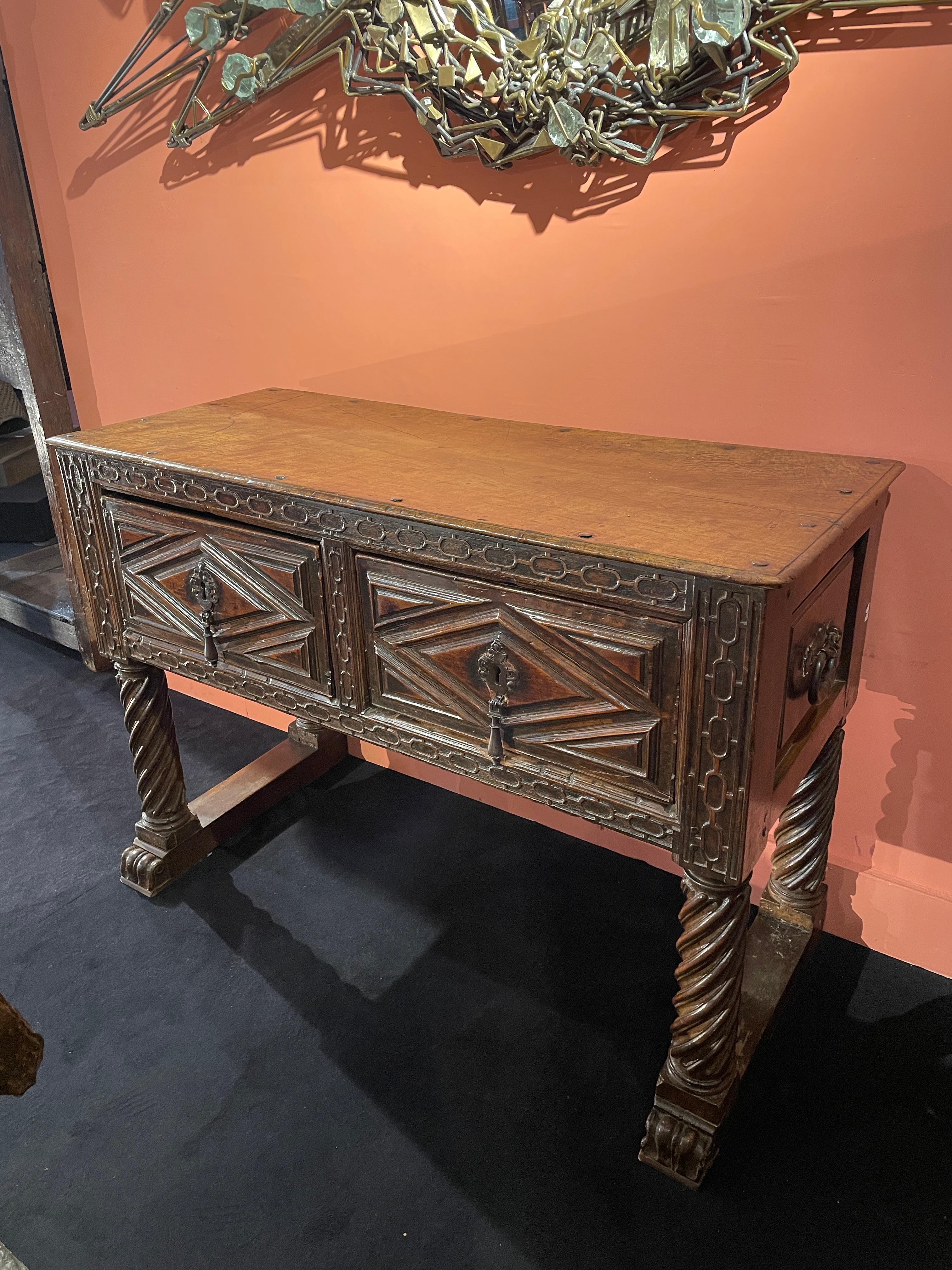 Wood Rare Spanish Console For Sale