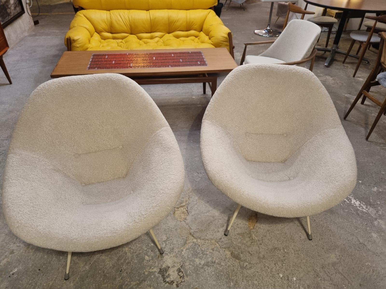 Rare Spanish Designer Armchairs from 1950s, Set of 2 For Sale 5