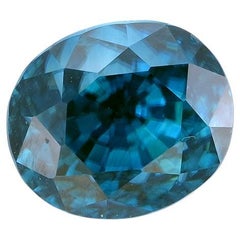 Seltener funkelnder natürlicher blauer 6,35 Karat Zirkon aus Kambodscha