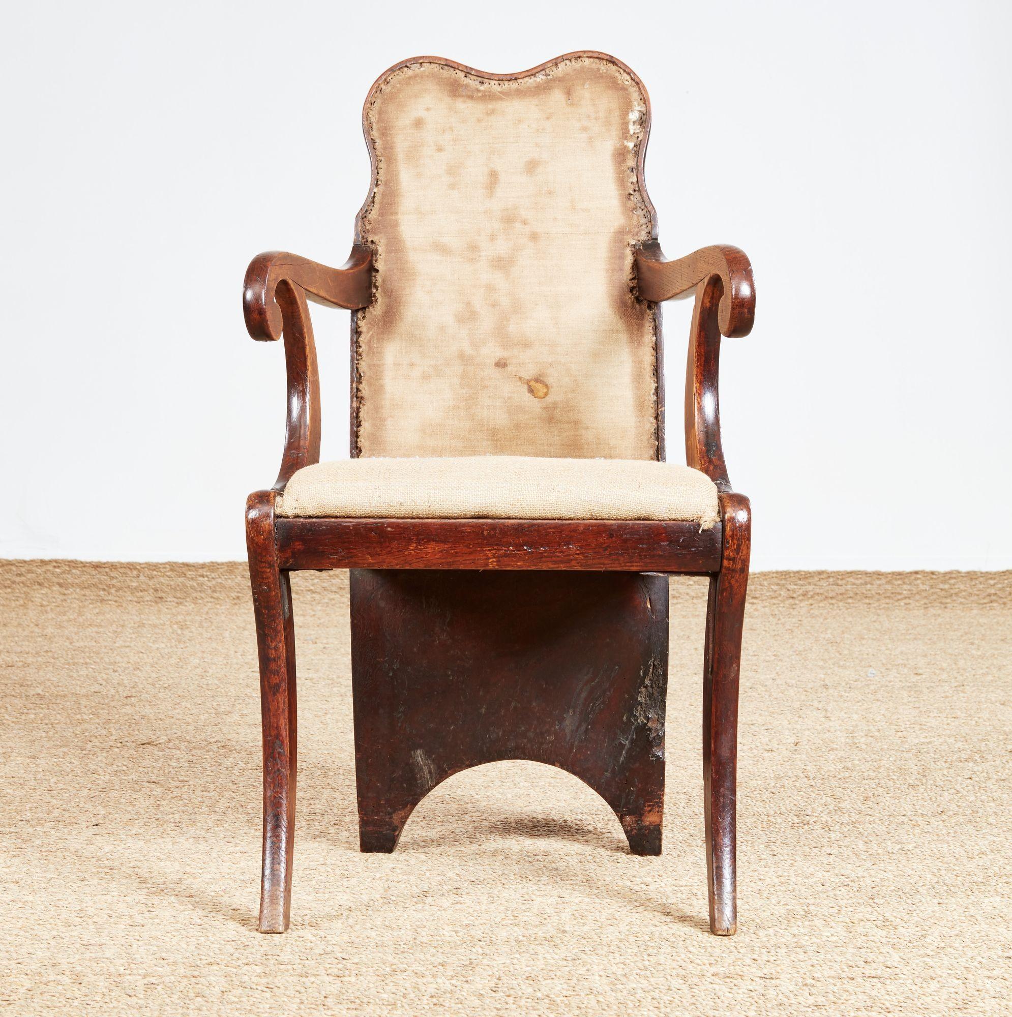 Rare Specimen Burl Oak Chair For Sale 7
