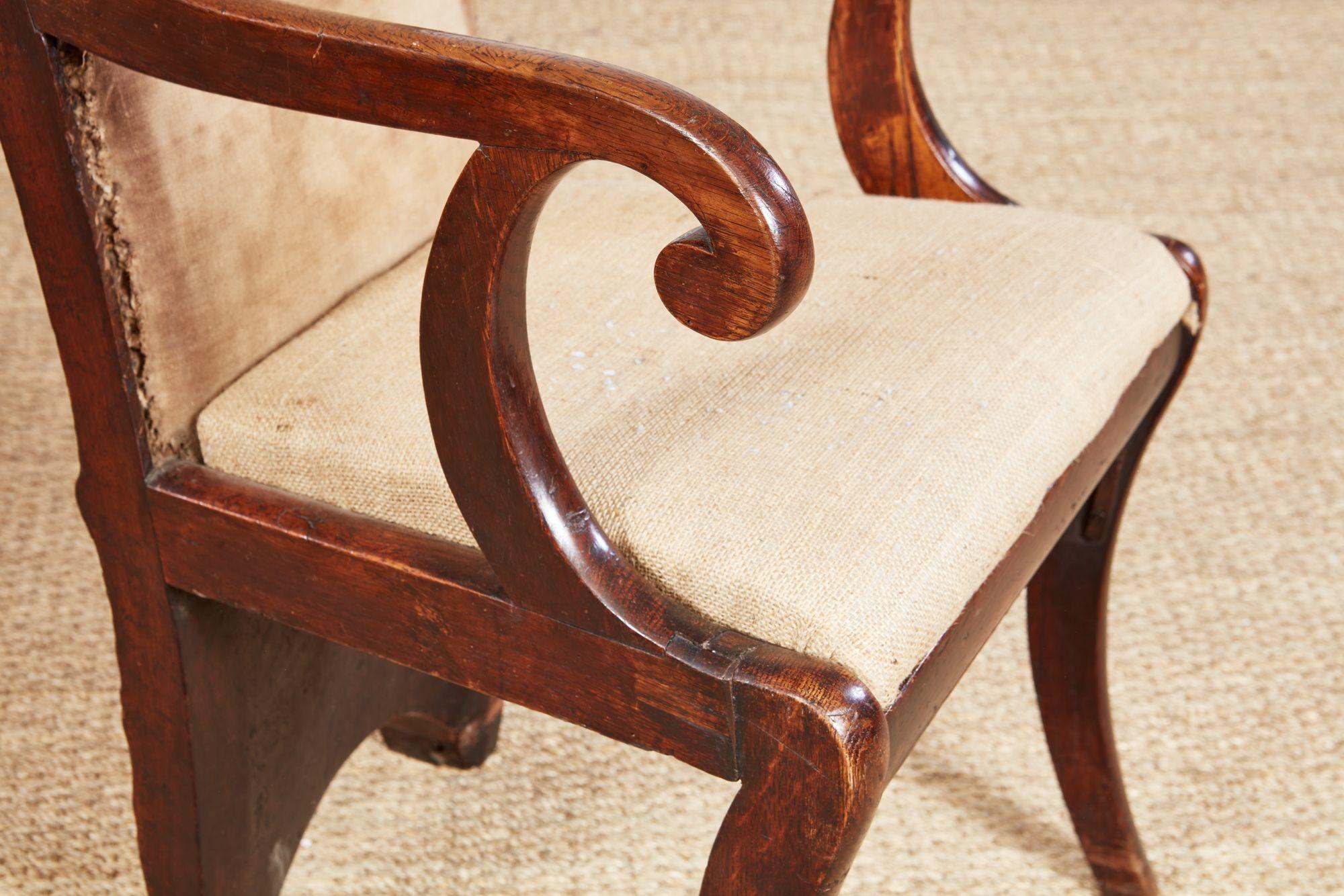 Rare Specimen Burl Oak Chair For Sale 8