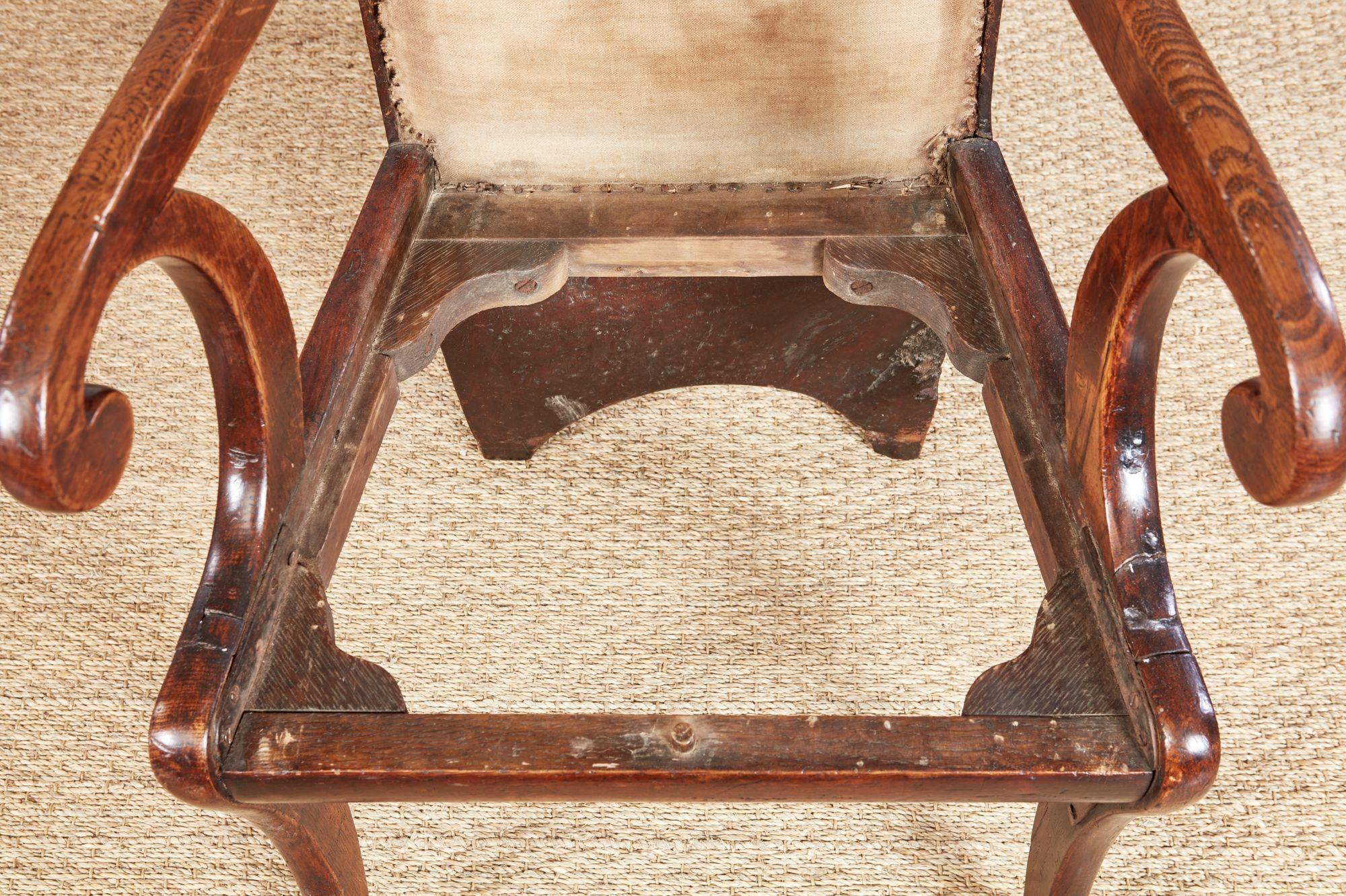 Rare Specimen Burl Oak Chair For Sale 11