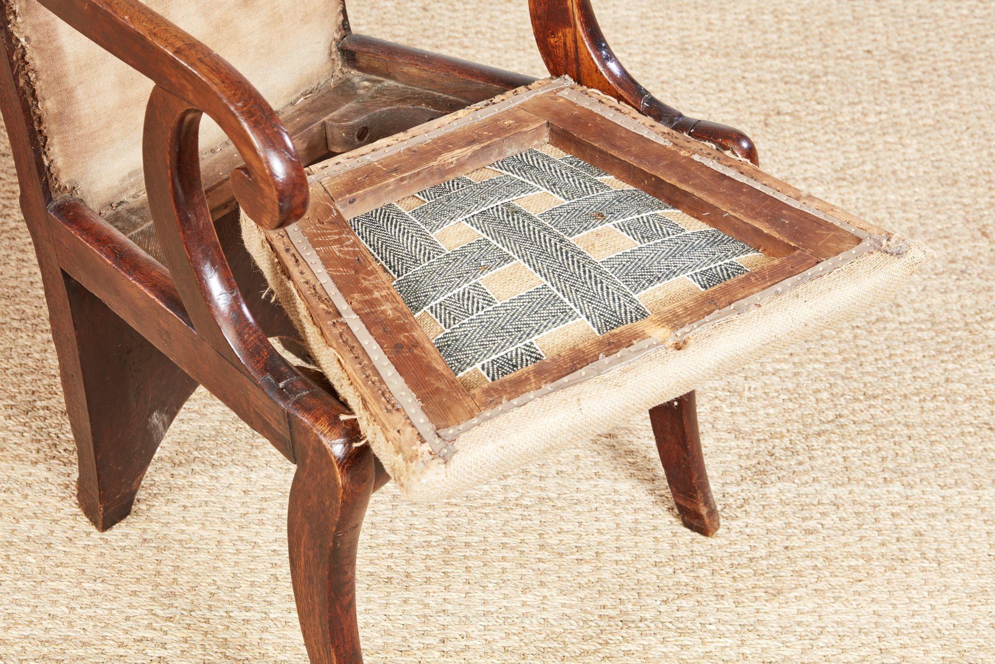 Rare Specimen Burl Oak Chair For Sale 12