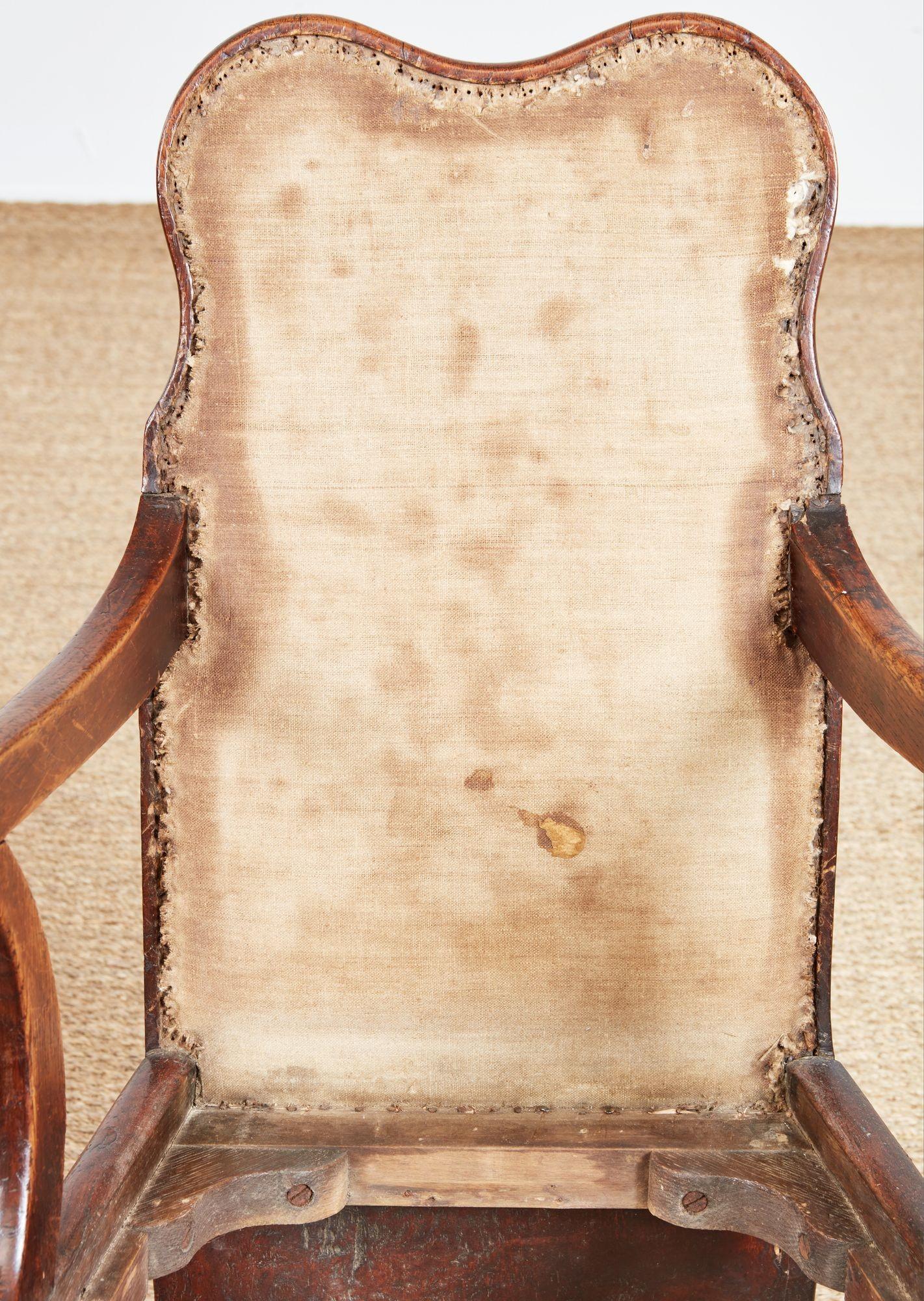 Rare Specimen Burl Oak Chair For Sale 1