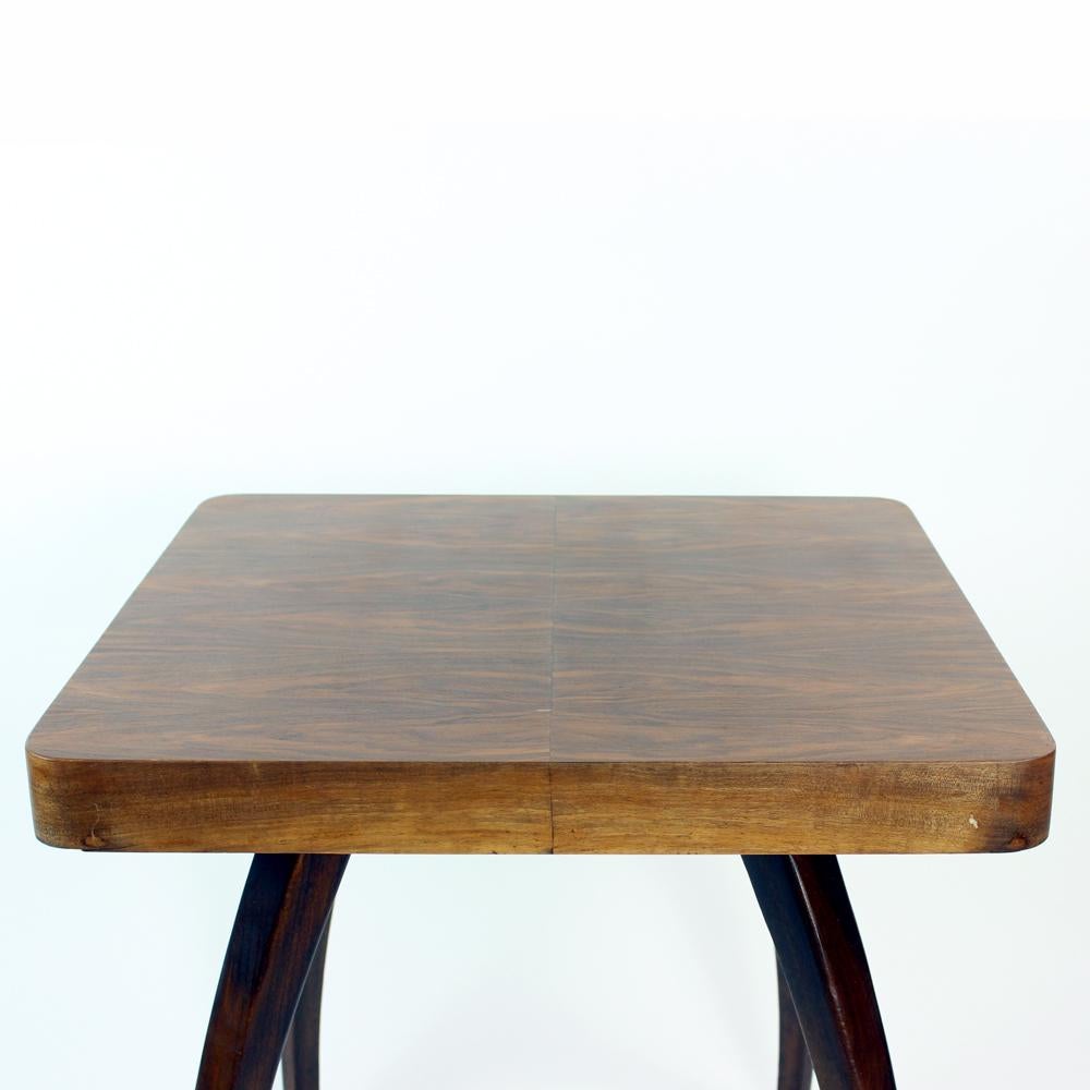 Chêne Rare table basse araignée de Jindrich Halabala, Tchécoslovaquie, 1930 en vente