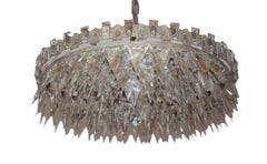 Rare "Spike Stone" chandelier by Bakalowits