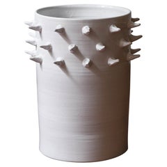 Raro jarrón "Spina" de cerámica esmaltada de Umberto Mantineo