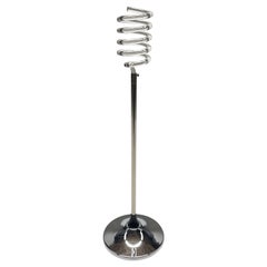 Seltene Spirale Lucite und Chrom Wein Halter Stand Dorothy Thorpe zugeschrieben, 1940er Jahre