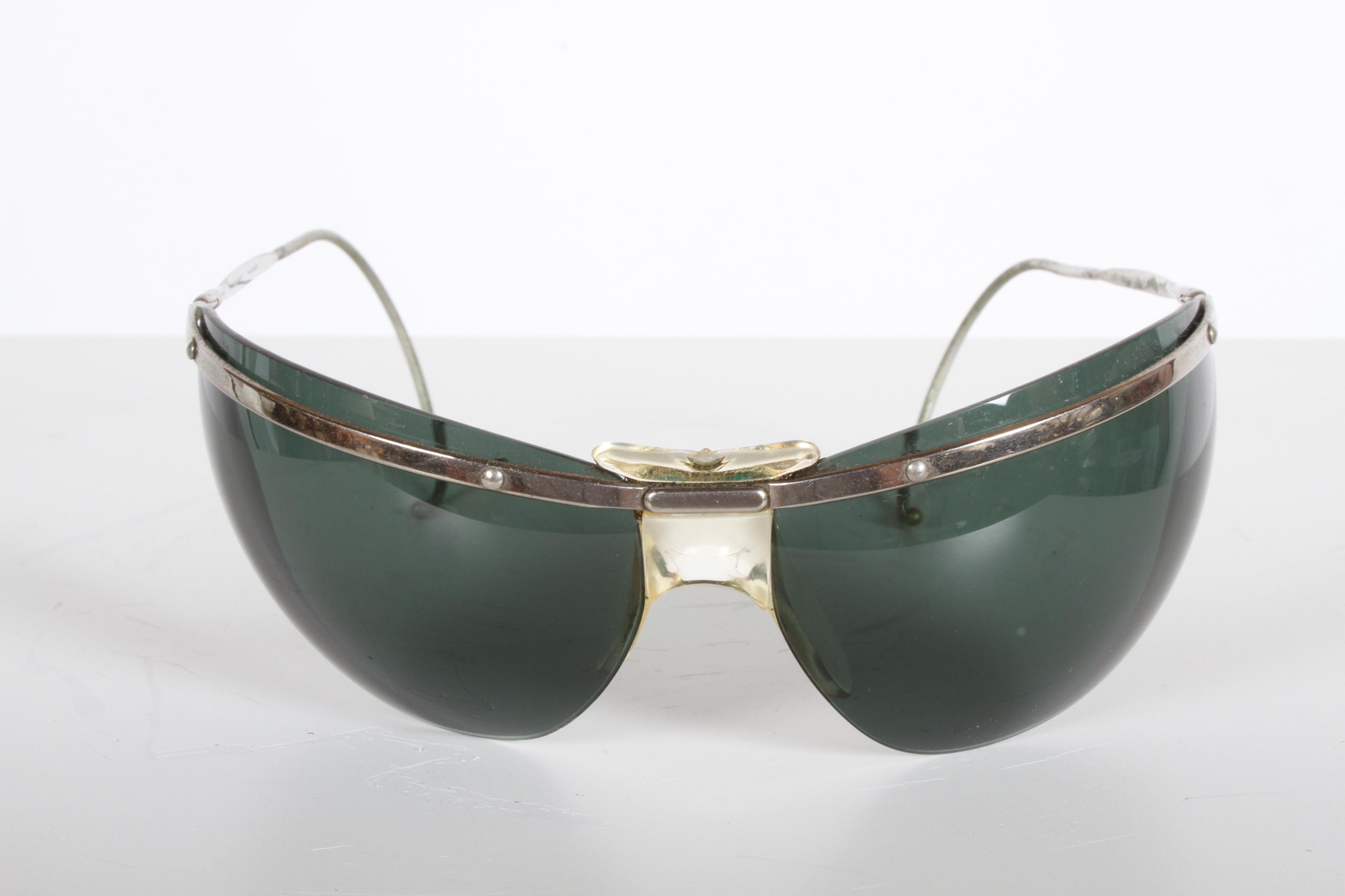 vintage wrap around sunglasses