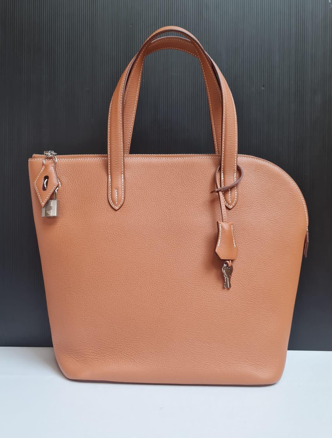 Women's or Men's Rare Spring 2019 Hermes Brown  Novillo Transat Sailor Tote Bag For Sale
