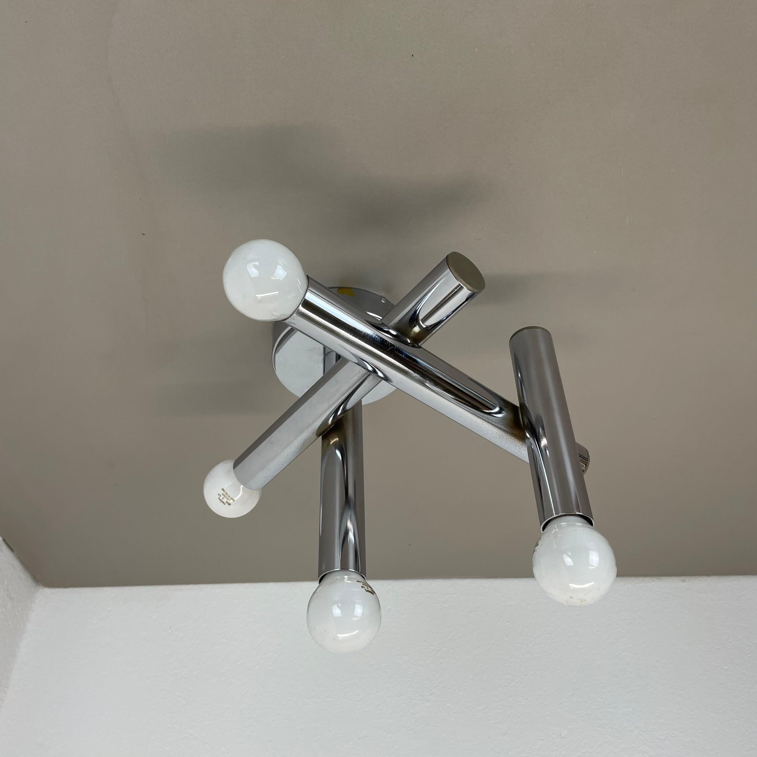 Seltene Sputnik-Deckenleuchte „Atomic“ von E.R. NELE, Temde Lights Schweiz 1970er Jahre (Schweizerisch) im Angebot