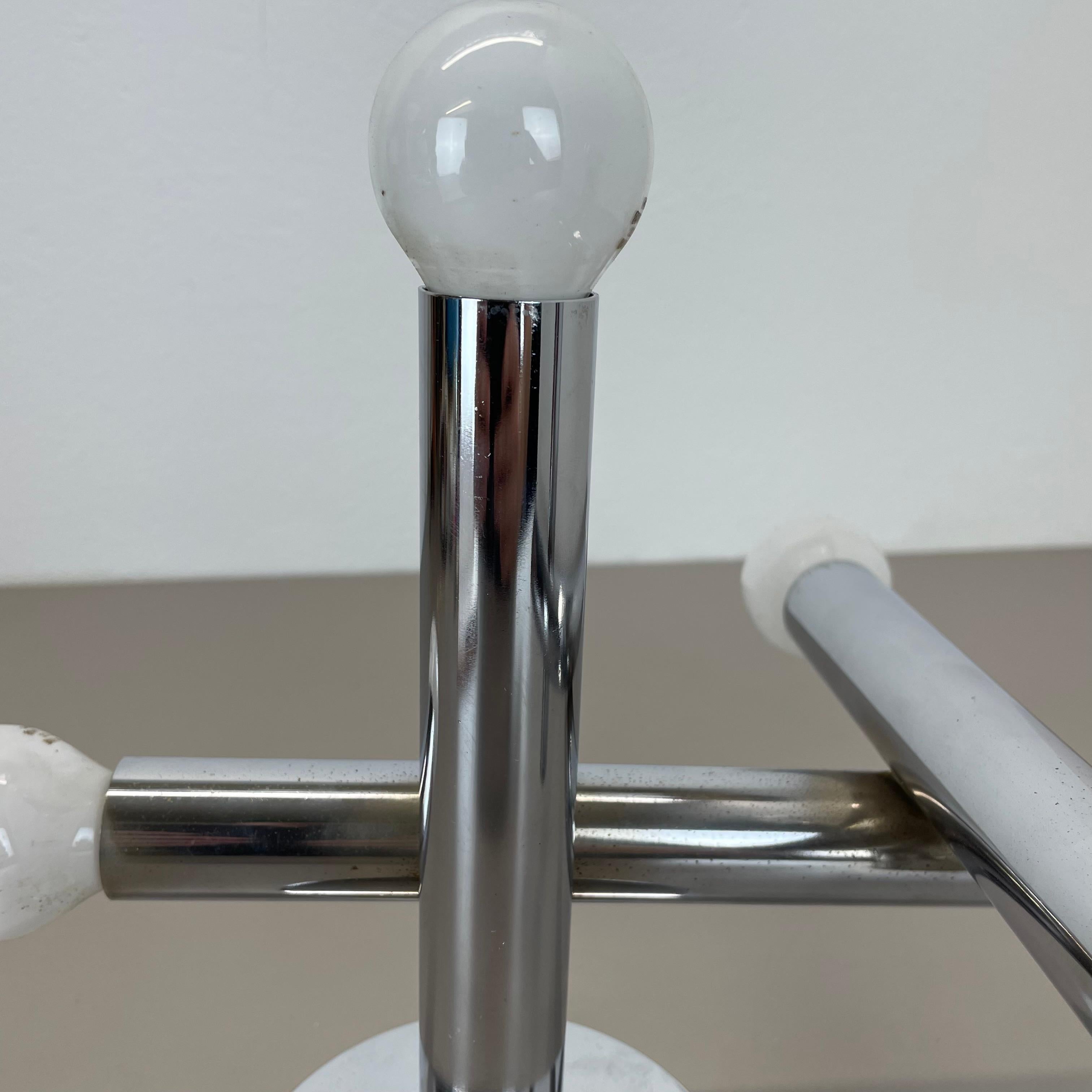 Seltene Sputnik-Deckenleuchte „Atomic“ von E.R. NELE, Temde Lights Schweiz 1970er Jahre (Metall) im Angebot