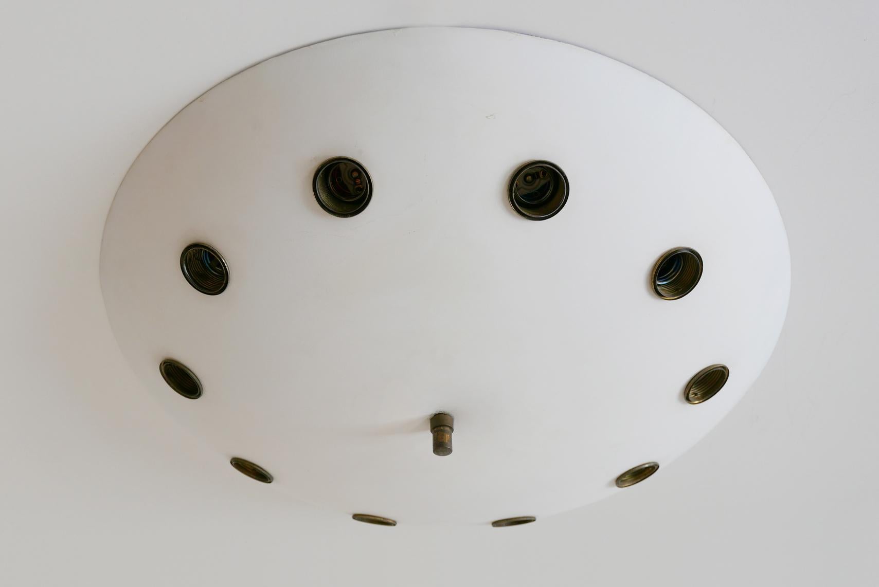 Rare Sputnik Flush Mount or Ceiling Lamp by Oscar Torlasco 'Attributed', Italy For Sale 2