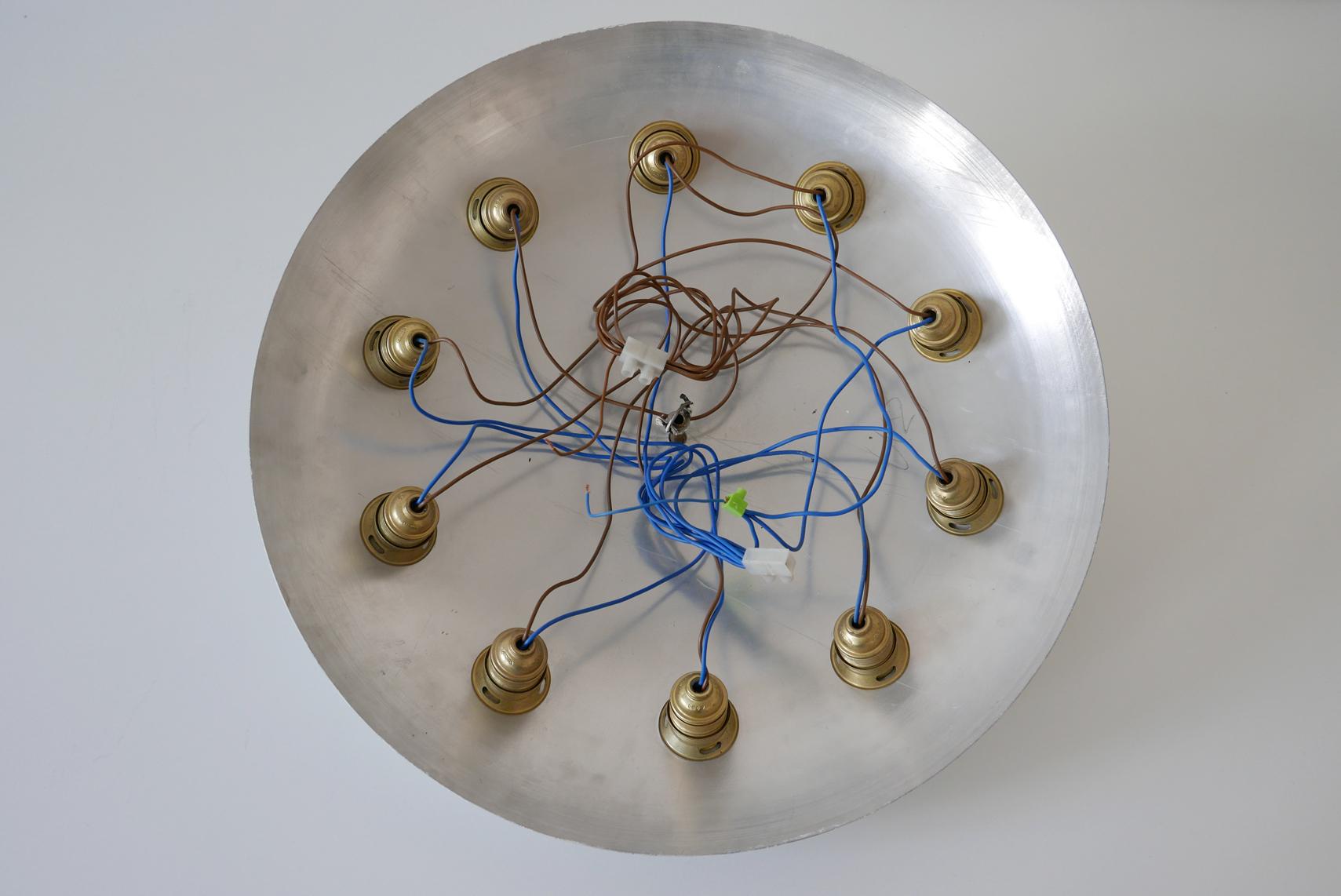 Rare Sputnik Flush Mount or Ceiling Lamp by Oscar Torlasco 'Attributed', Italy For Sale 4