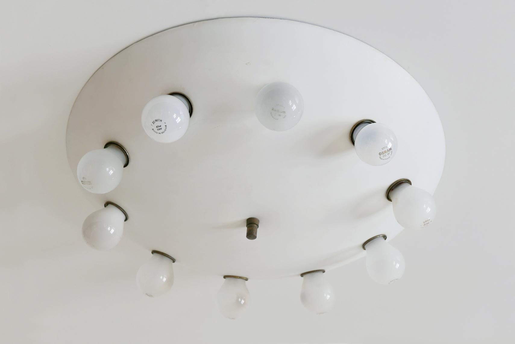 Rare Sputnik Flush Mount or Ceiling Lamp by Oscar Torlasco 'Attributed', Italy In Good Condition For Sale In Munich, DE